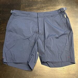 Men’s Orlebar Brown Navy Blue Bulldog Swim Shorts Size 30